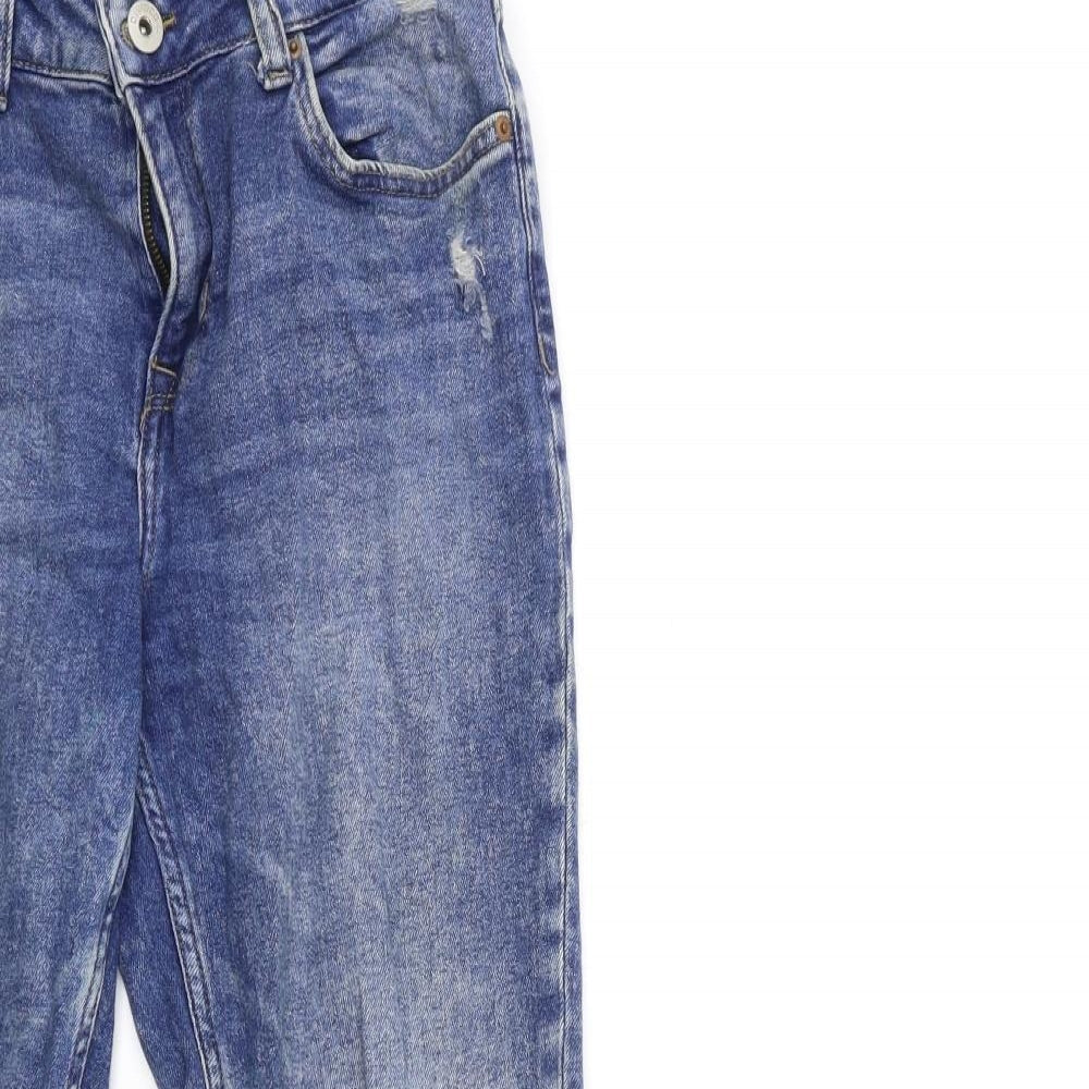 H&M Womens Blue  Denim Skinny Jeans Size 8 L28 in