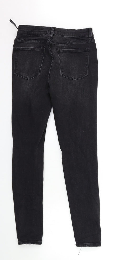 Denim & Co. Womens Black  Denim Skinny Jeans Size 10 L27 in