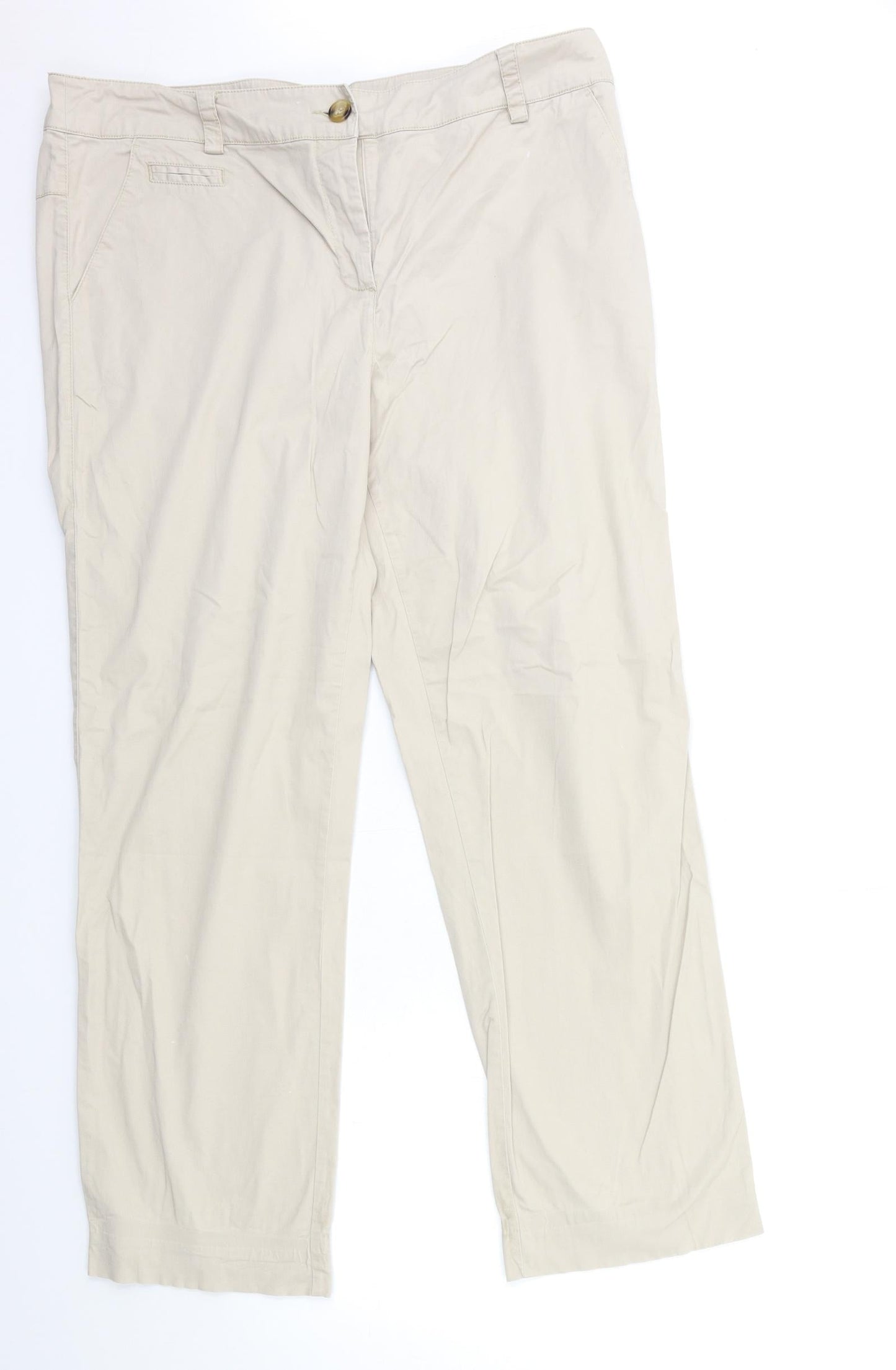 Preworn Womens Beige   Chino Trousers Size 36 in L30 in