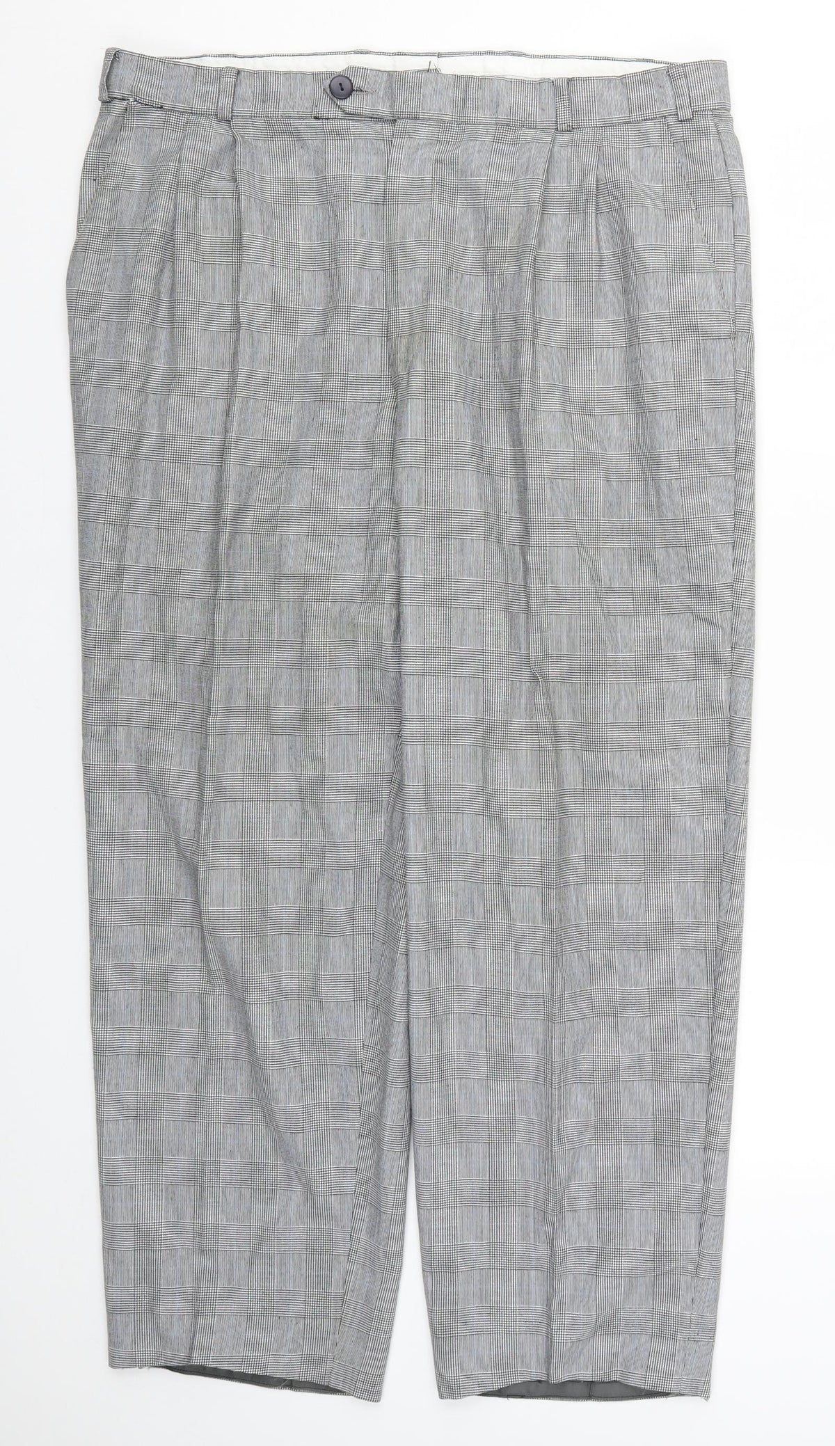 JRB Mens Grey Check  Trousers  Size 37 L28 in