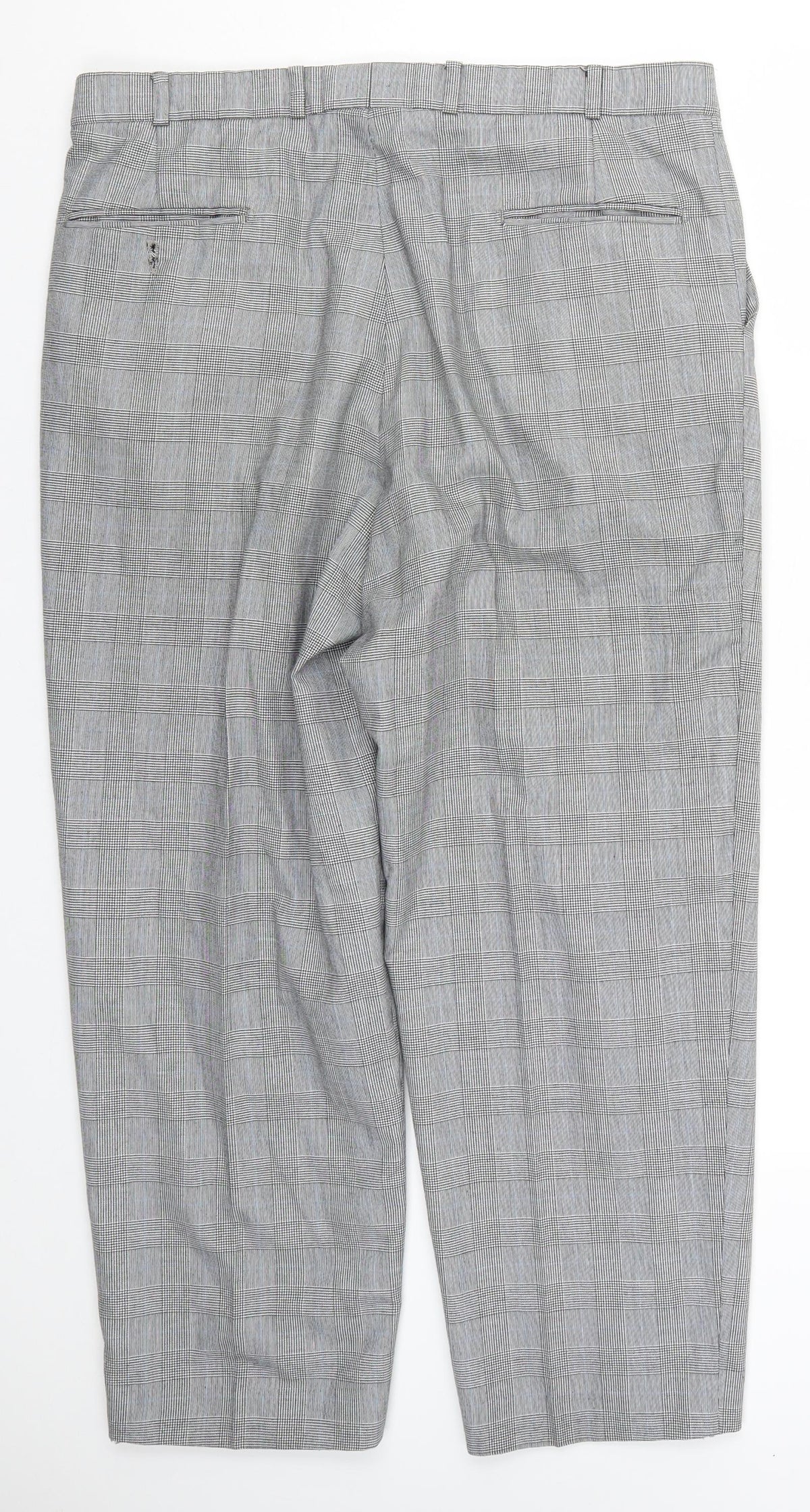JRB Mens Grey Check  Trousers  Size 37 L28 in