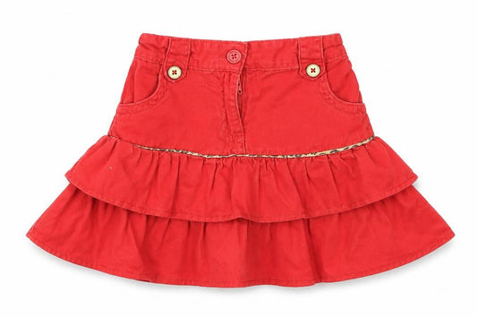 TU Girls Red   A-Line Skirt Size 5 Years