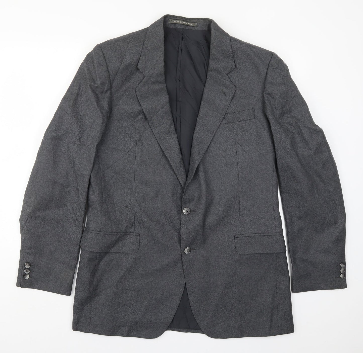 The Label Mens Grey   Jacket Suit Jacket Size 42