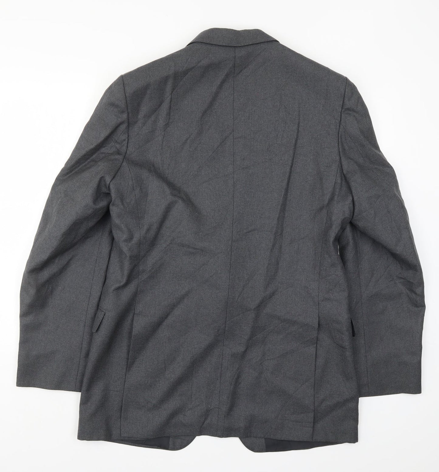 The Label Mens Grey   Jacket Suit Jacket Size 42