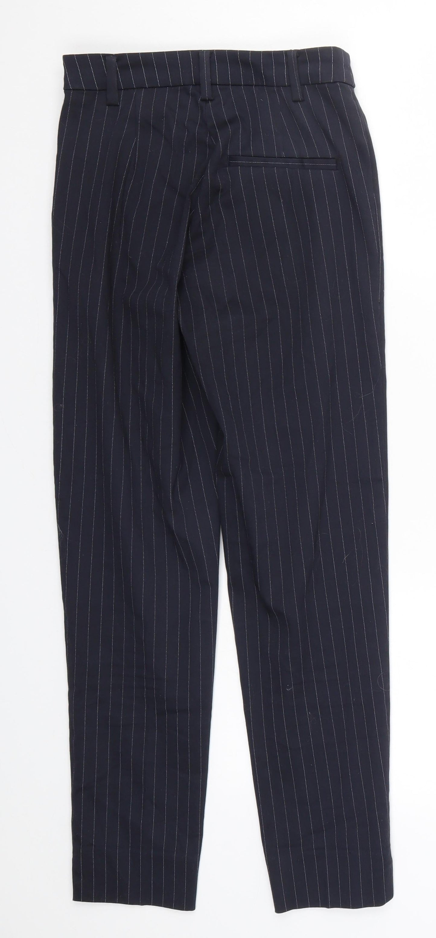 H&M Womens Blue Striped  Bloomer Trousers Size 4 L26 in