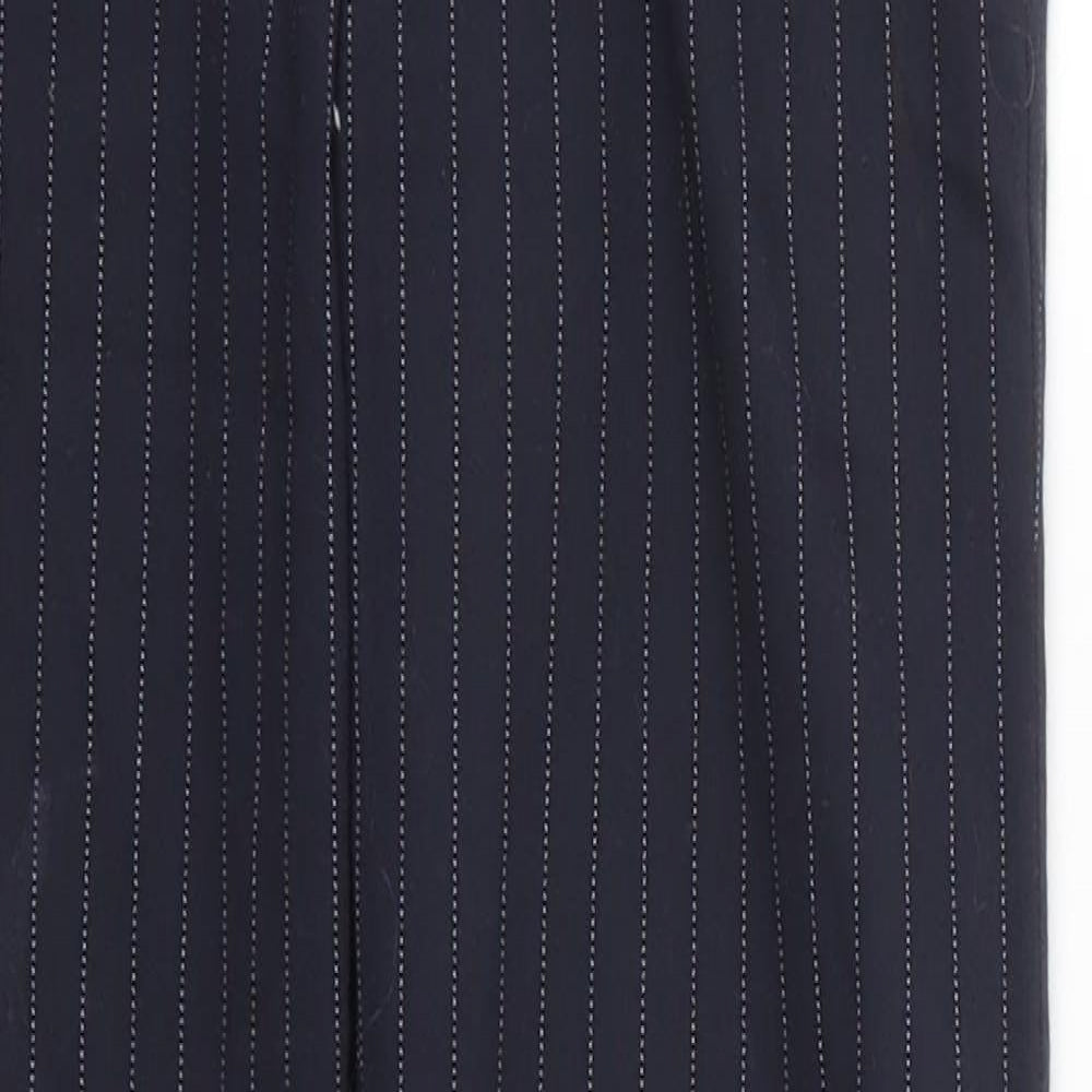 H&M Womens Blue Striped  Bloomer Trousers Size 4 L26 in