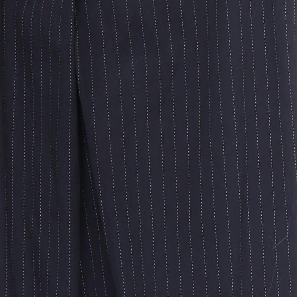 H&M Womens Blue Striped  Bloomer Trousers Size 4 L26 in