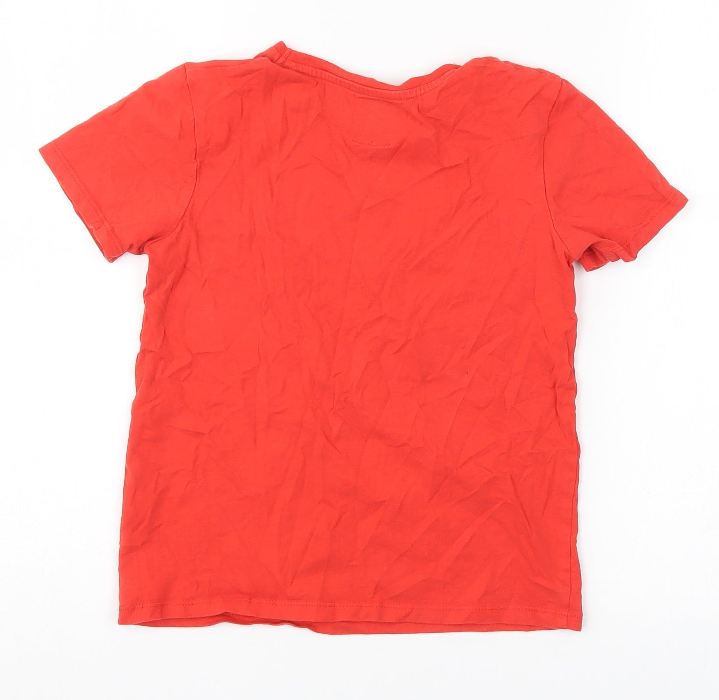 George Boys Red   Basic T-Shirt Size 7-8 Years  - Santa's Favourite