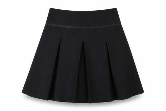 TU Girls Black   Pleated Skirt Size 7 Years