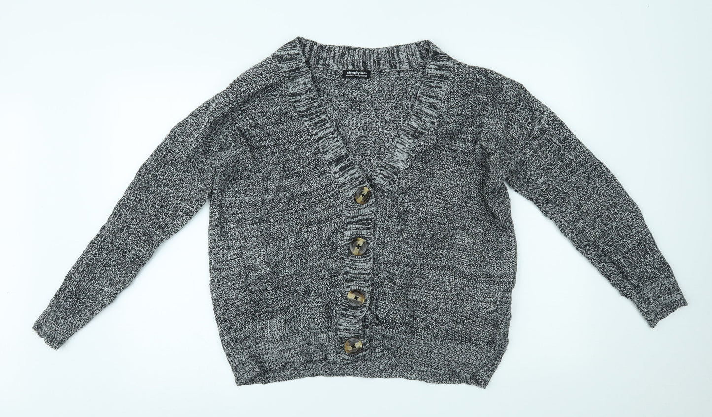 Simply Be Womens Grey   Cardigan Jumper Size S