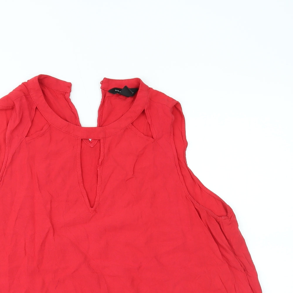 New Look Womens Red   Basic Tank Size 12
