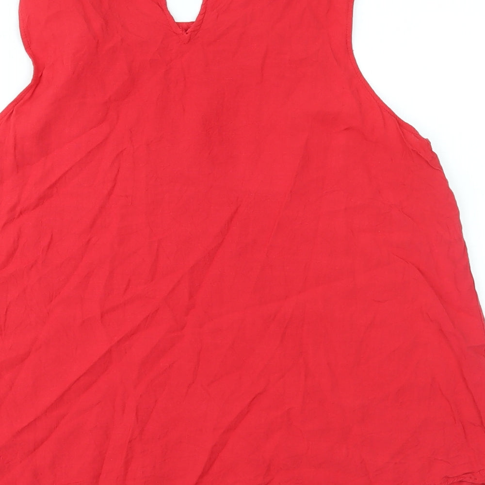 New Look Womens Red   Basic Tank Size 12