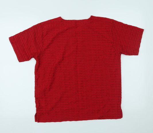 Bonmarché Womens Red   Basic T-Shirt Size M