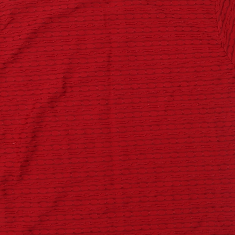 Bonmarché Womens Red   Basic T-Shirt Size M