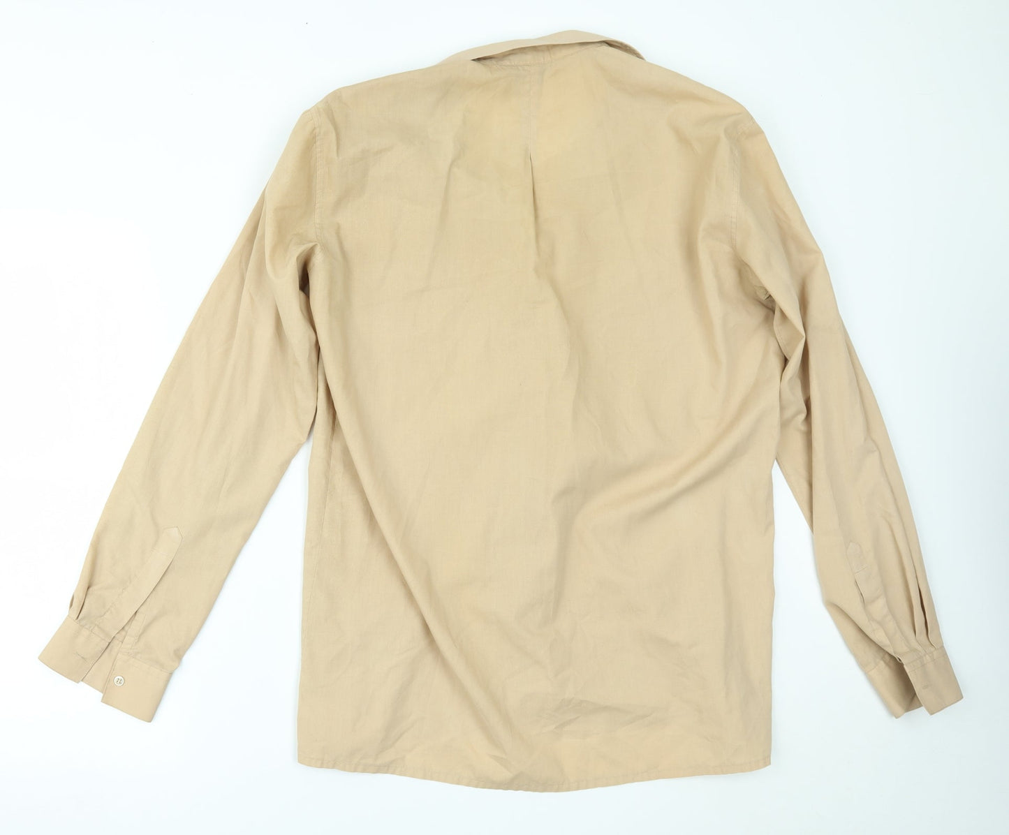 htex Mens Beige    Button-Up Size L