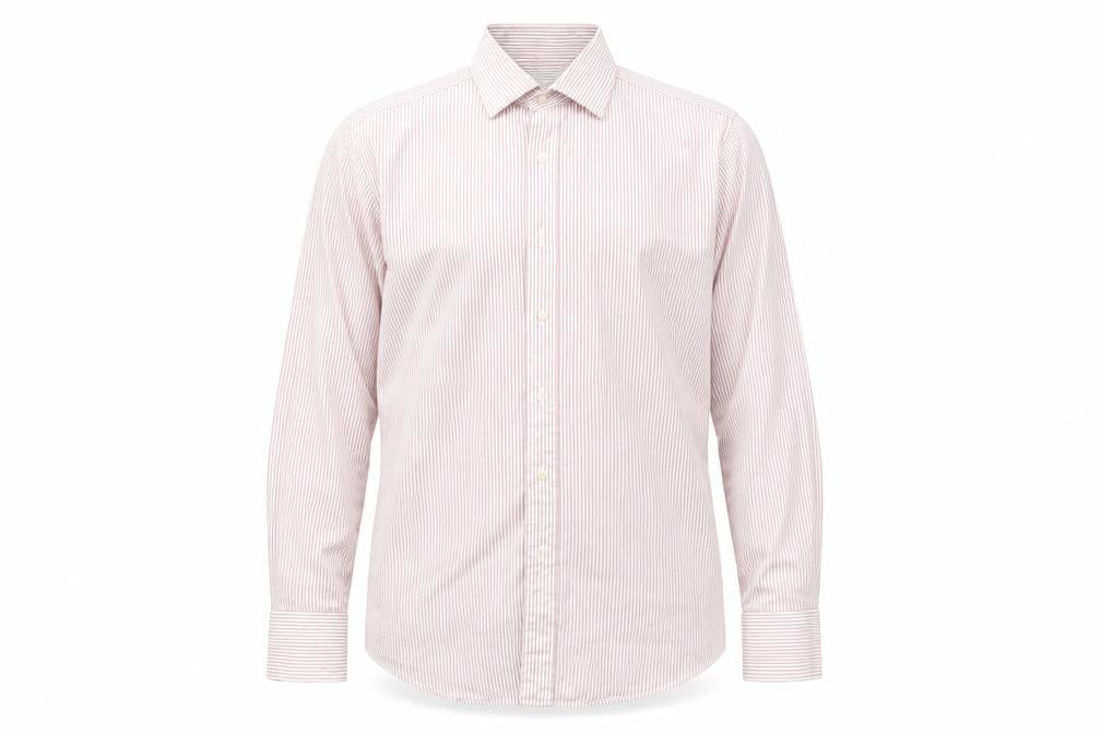 Kenneth Cole Mens Pink Striped   Button-Up Size 15