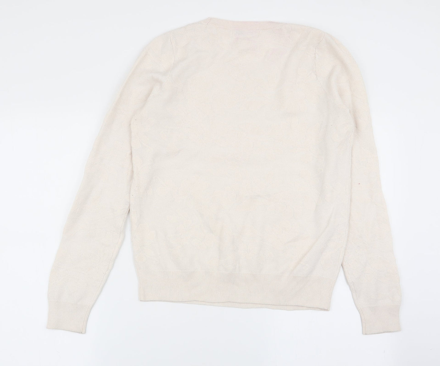 NEXT Womens Ivory Floral  Pullover Jumper Size 12