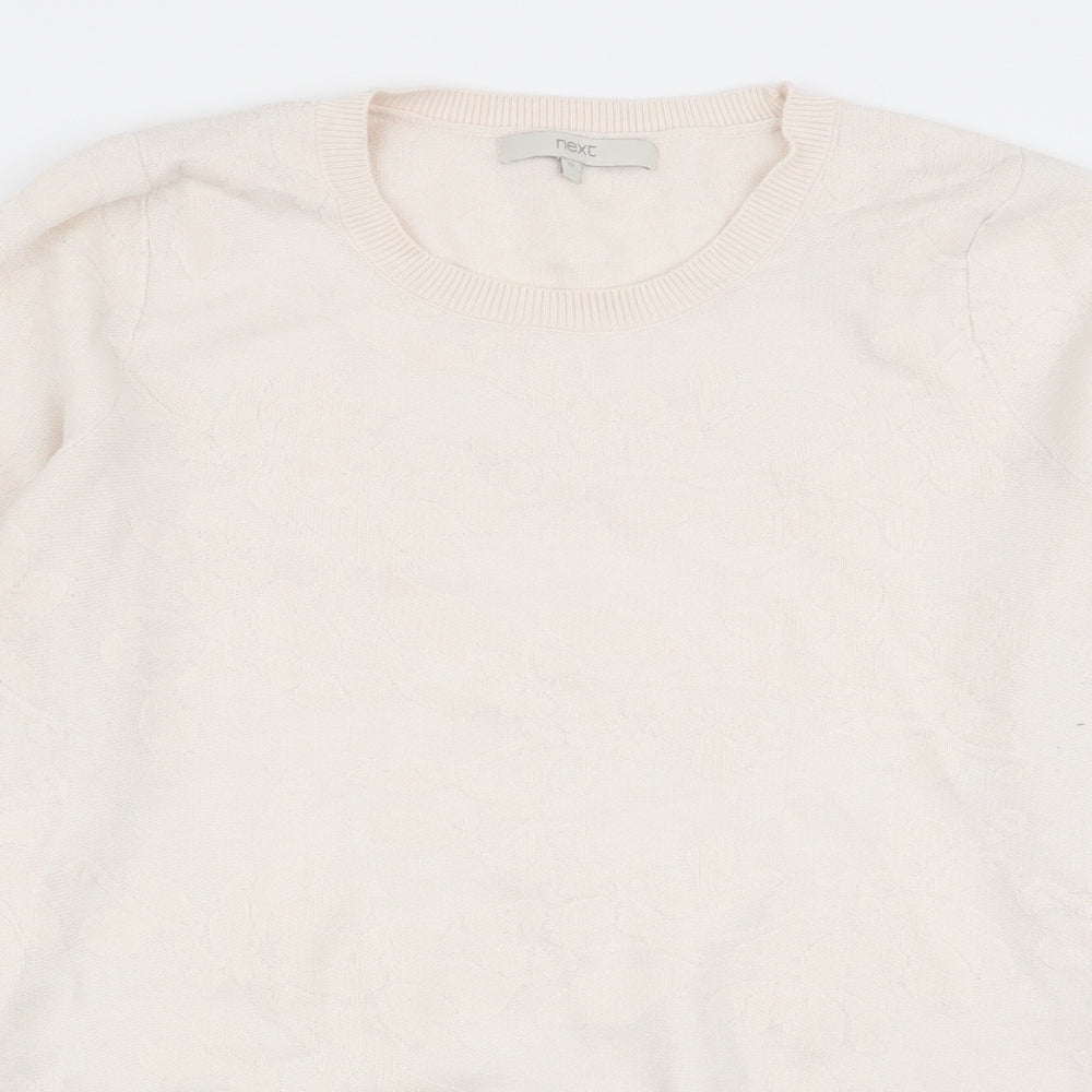 NEXT Womens Ivory Floral  Pullover Jumper Size 12