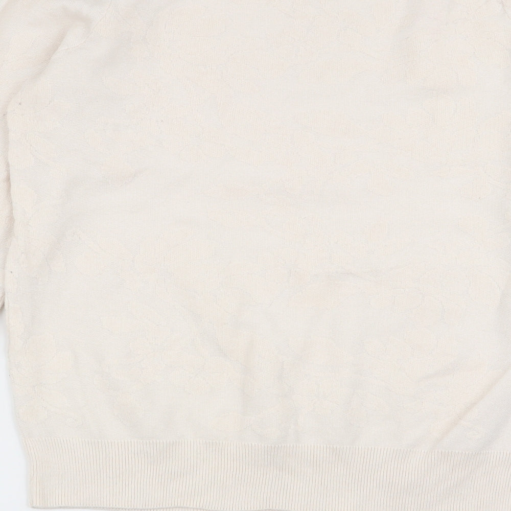 NEXT Womens Ivory Floral  Pullover Jumper Size 12