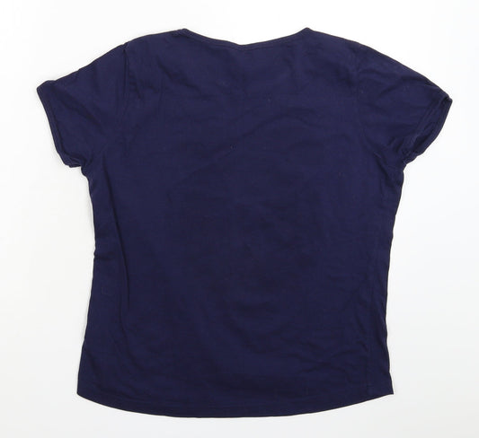 Miso Womens Blue   Basic T-Shirt Size 14