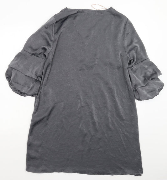 Blue Vanilla Womens Silver   Shift  Size 14