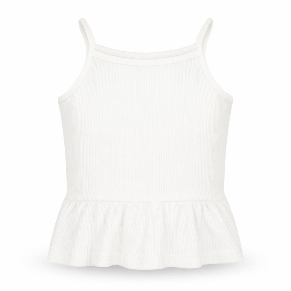F&F Girls White   Basic Tank Size 6-7 Years