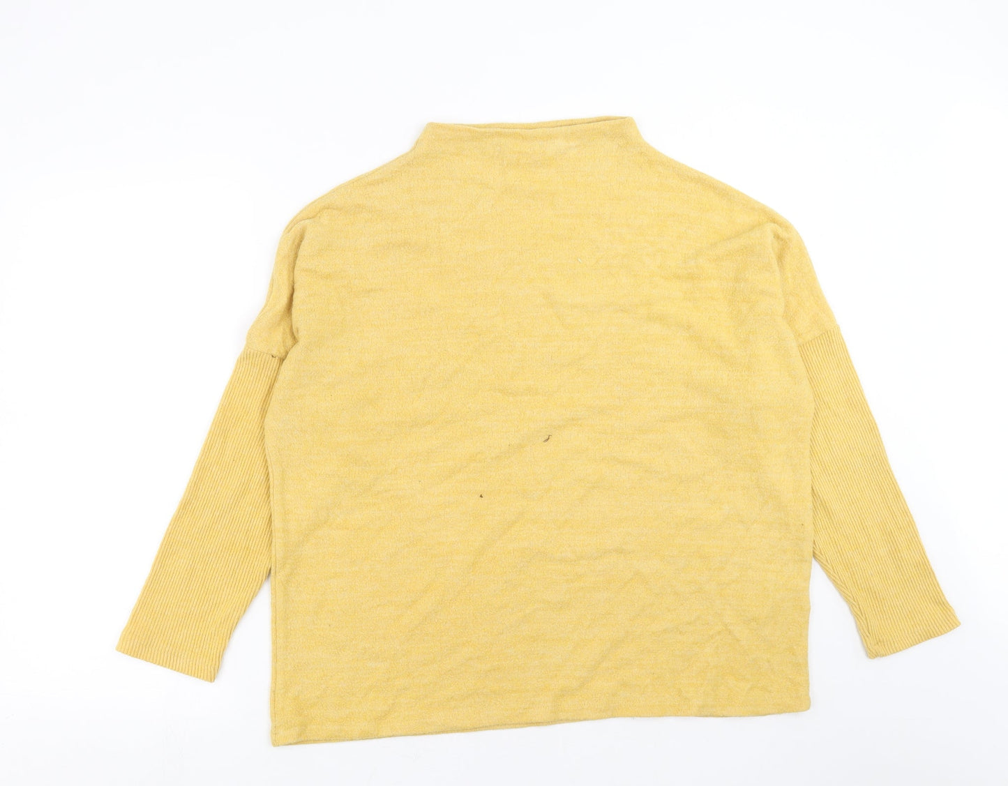 H&M Womens Yellow  Knit Pullover Jumper Size L