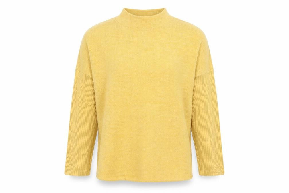 H&M Womens Yellow  Knit Pullover Jumper Size L