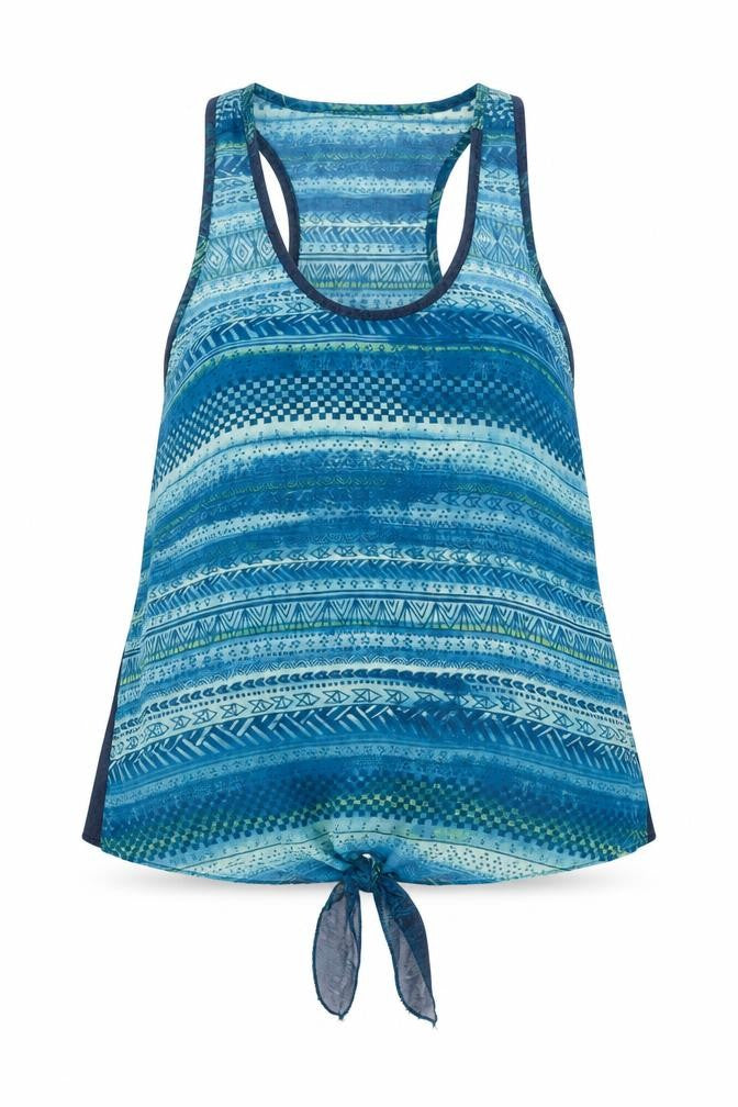 Ardene Womens Blue Geometric  Basic Blouse Size S