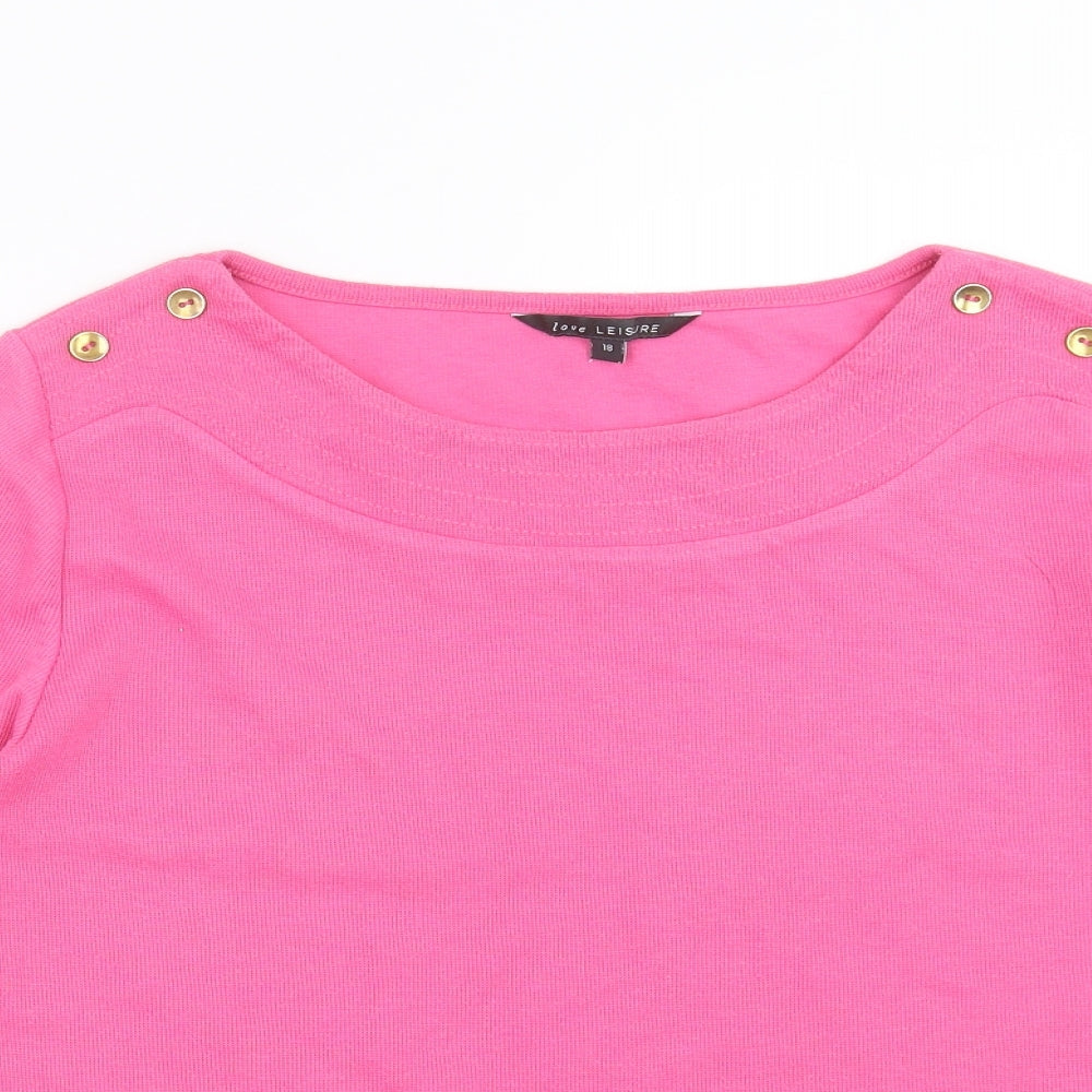 Love Leisure Womens Pink   Pullover Jumper Size 18