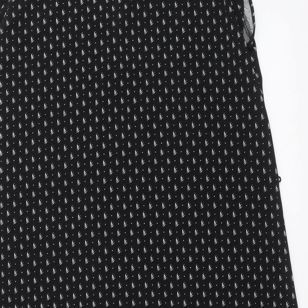 H&M Womens Black Geometric  Shift  Size M