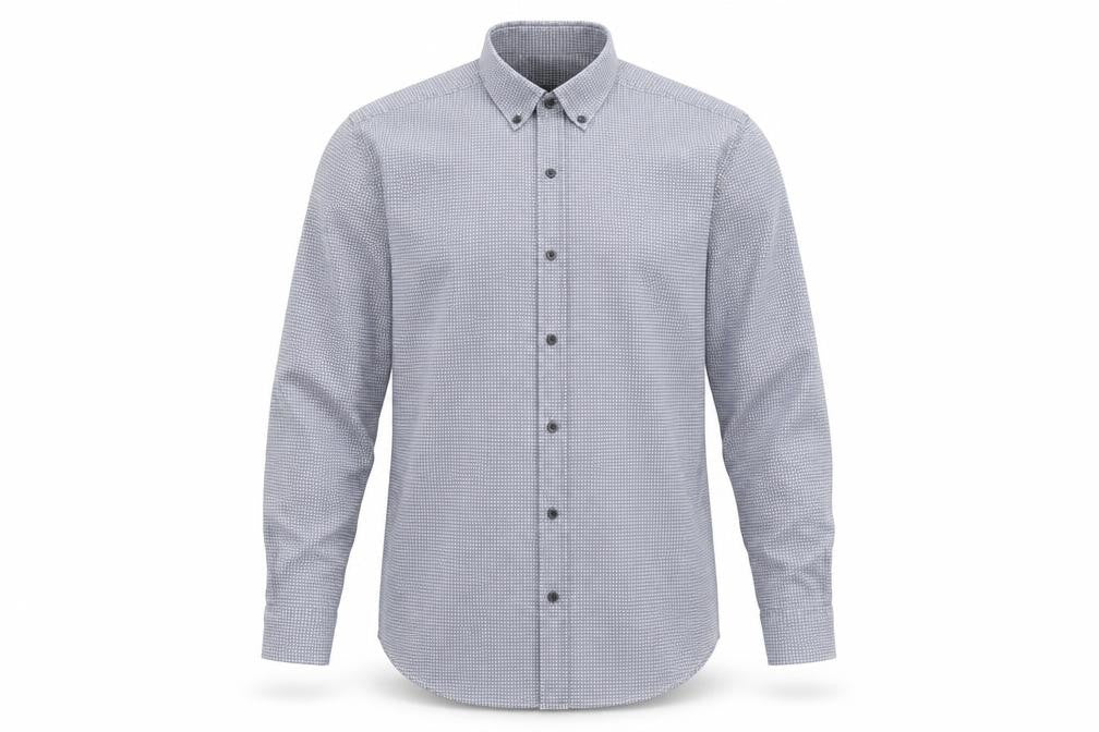 Debenhams Mens Blue Geometric   Button-Up Size 16