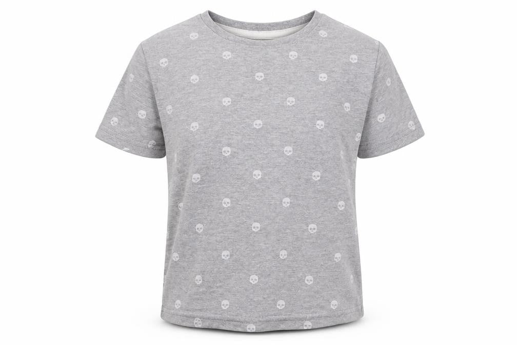 Primark Boys Grey Geometric  Basic T-Shirt Size 9-10 Years