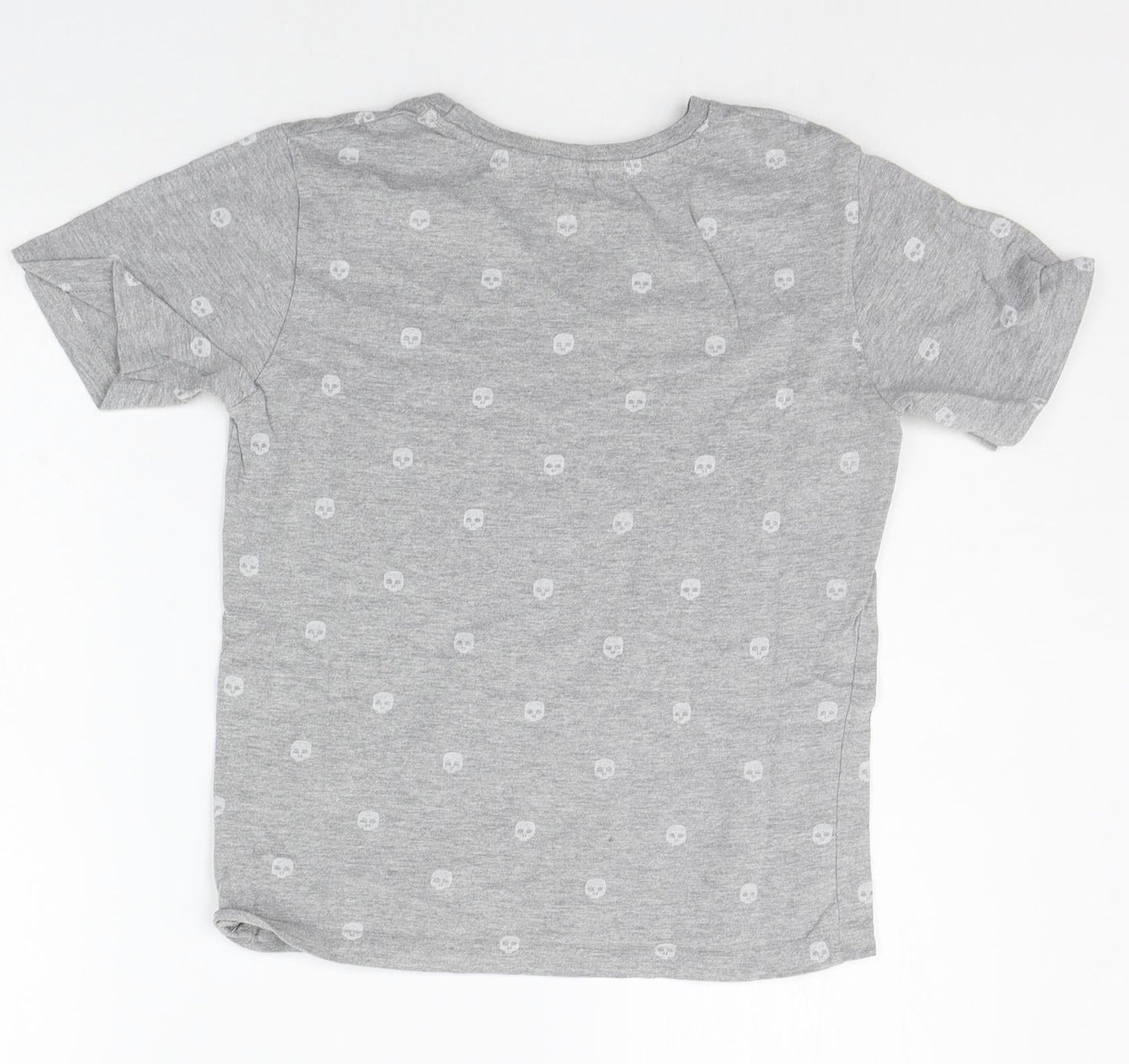 Primark Boys Grey Geometric  Basic T-Shirt Size 9-10 Years