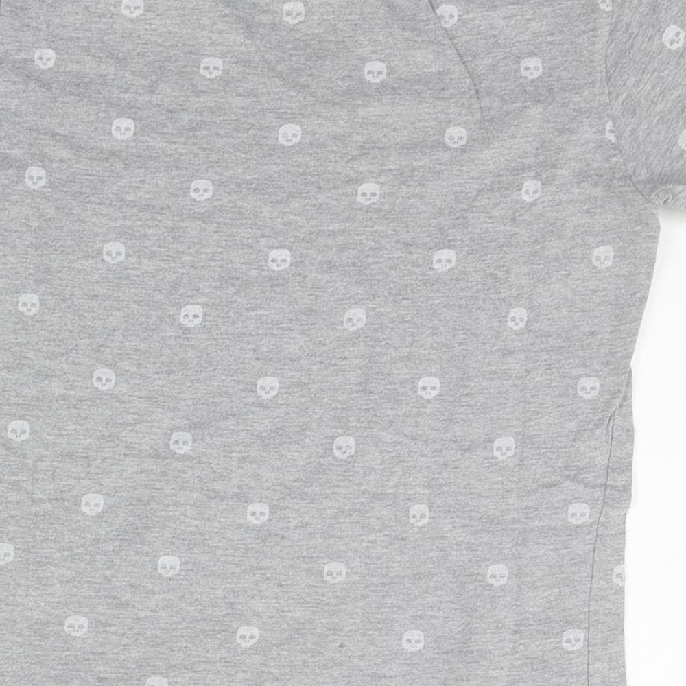 Primark Boys Grey Geometric  Basic T-Shirt Size 9-10 Years