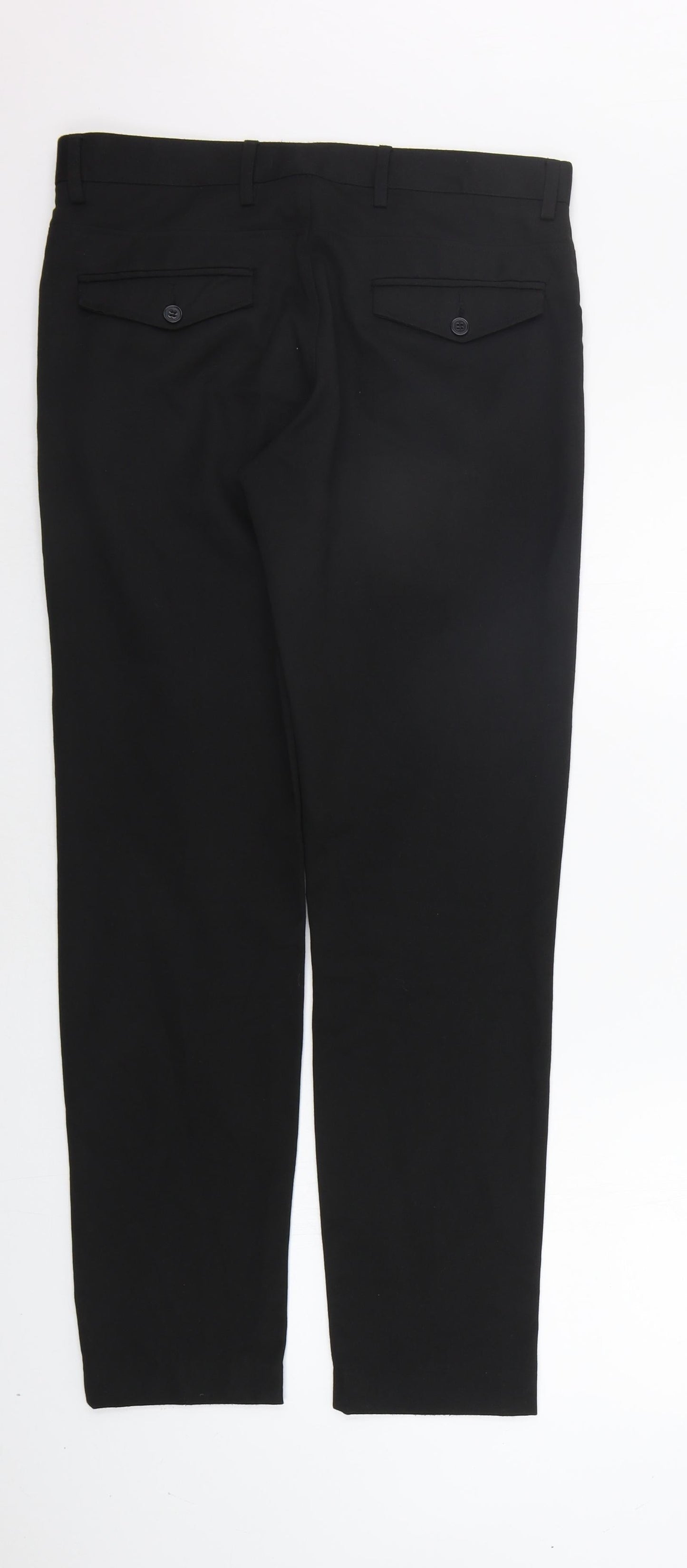 Peacocks Womens Black   Trousers  Size 32 in L32 in
