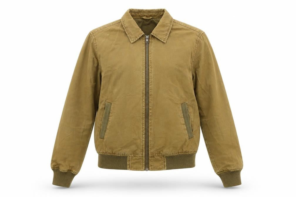 Front view of ASOS women’s beige jacket coat, size XS