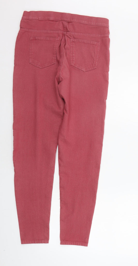 Marks and Spencer Womens Red   Jegging Leggings Size 12 L26 in