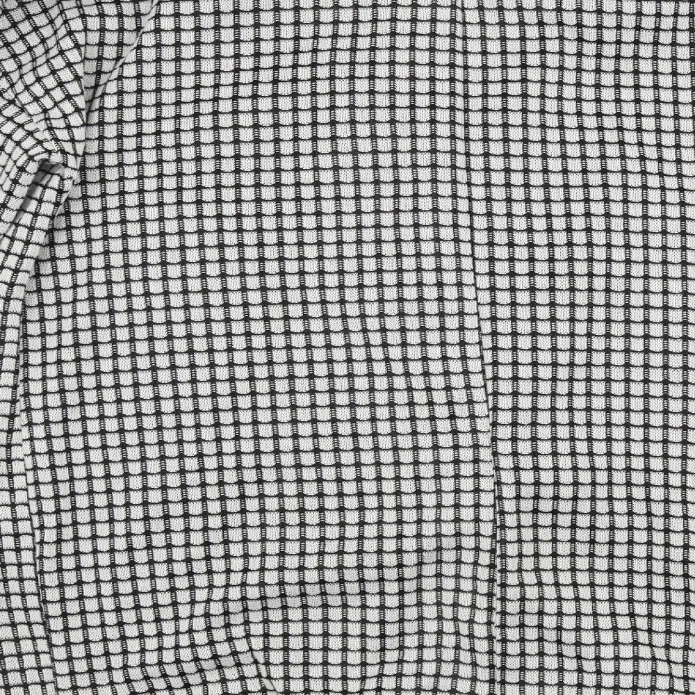 Preworn  Womens Grey Check  Cardigan Jumper Size L