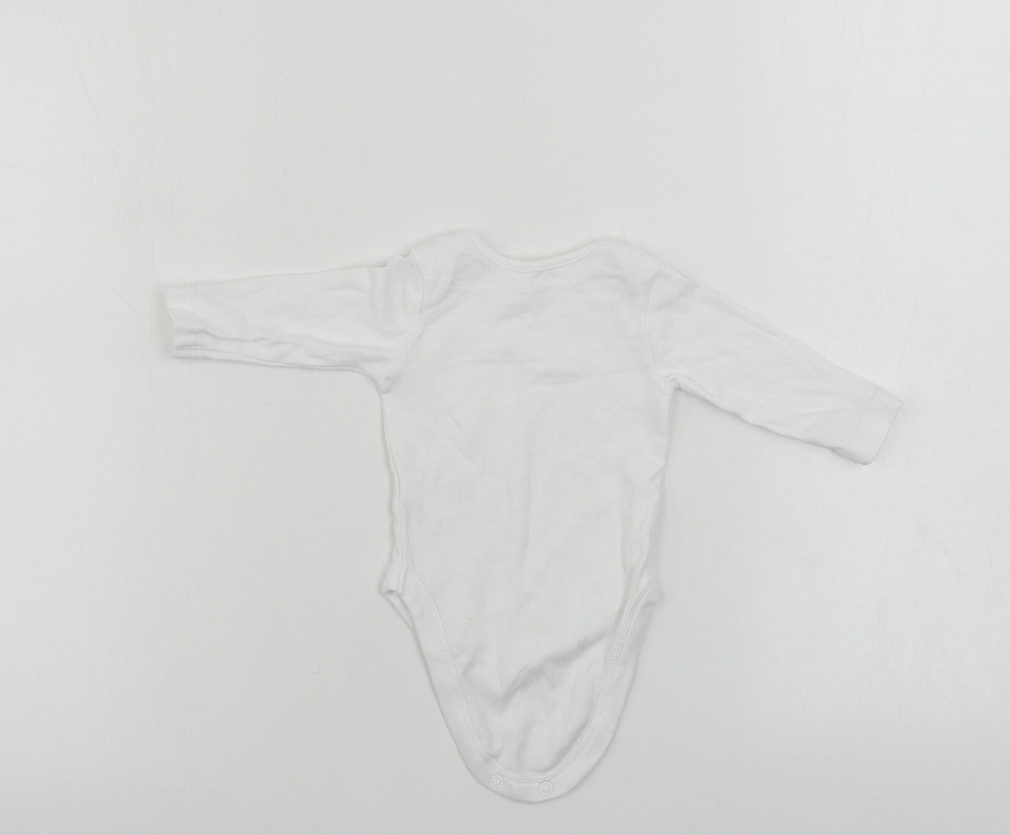 George  Baby White   Babygrow One-Piece Size 0-3 Months