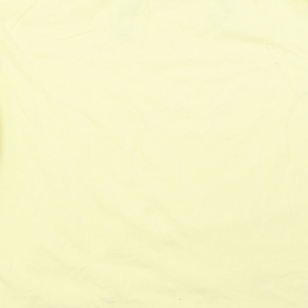 H&M Womens Yellow   Basic T-Shirt Size XS