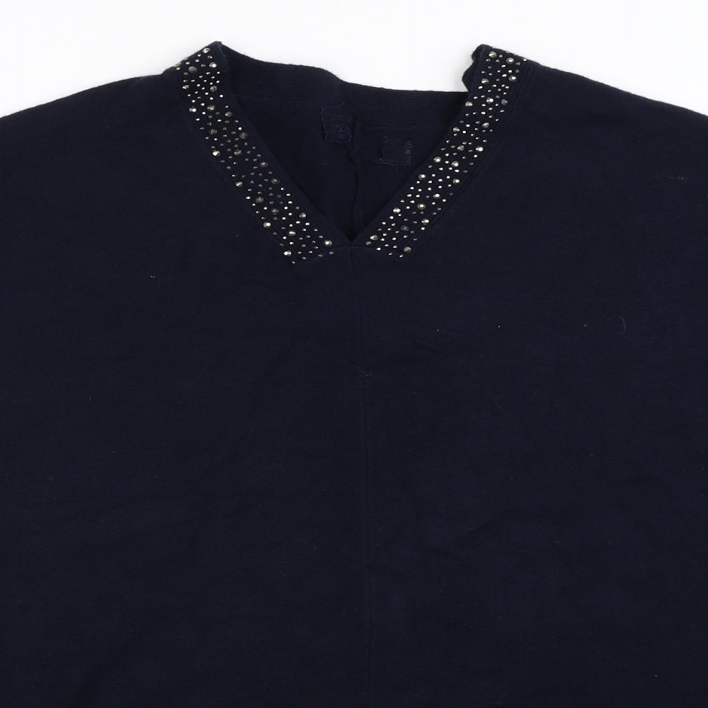 Preworn Womens Blue   Cape Jumper One Size