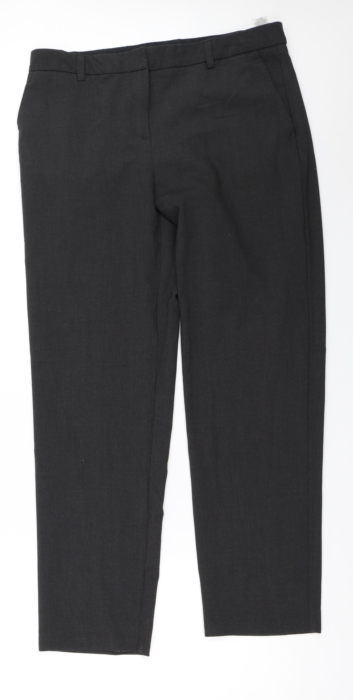 Marks and Spencer Womens Grey   Trousers  Size 14 L29.5 in