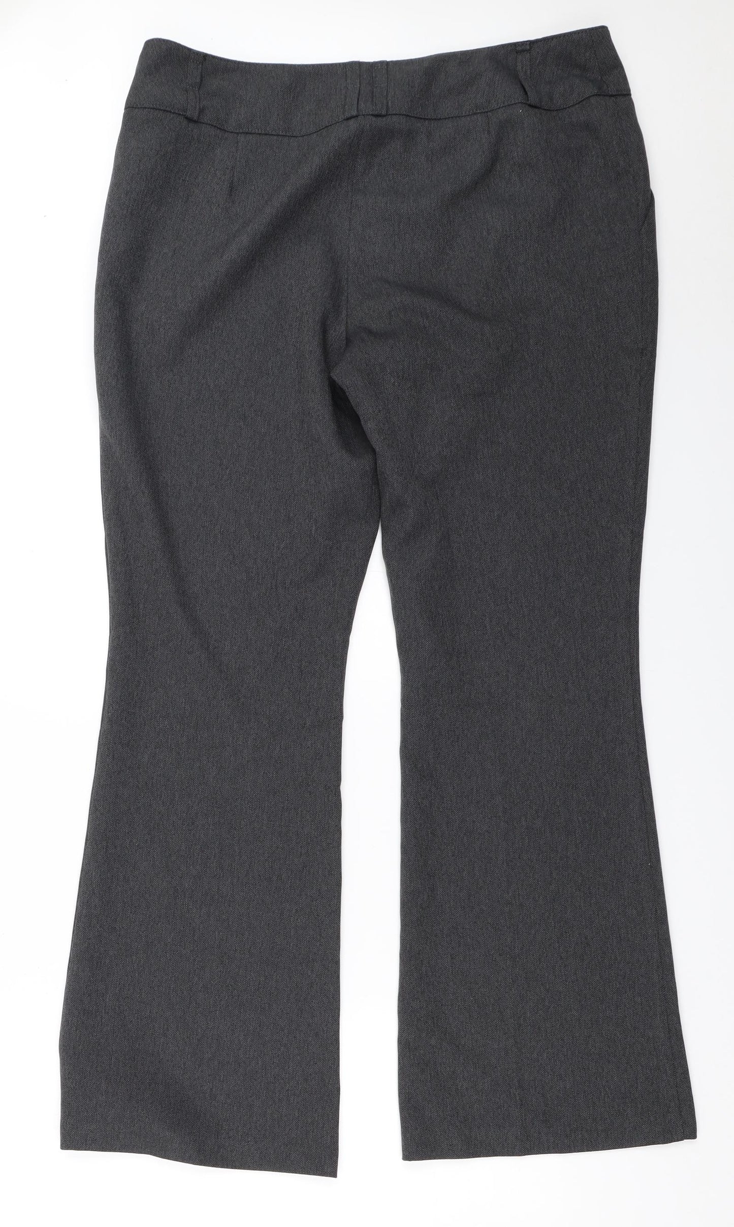 Evie Womens Grey   Trousers  Size 12 L30 in