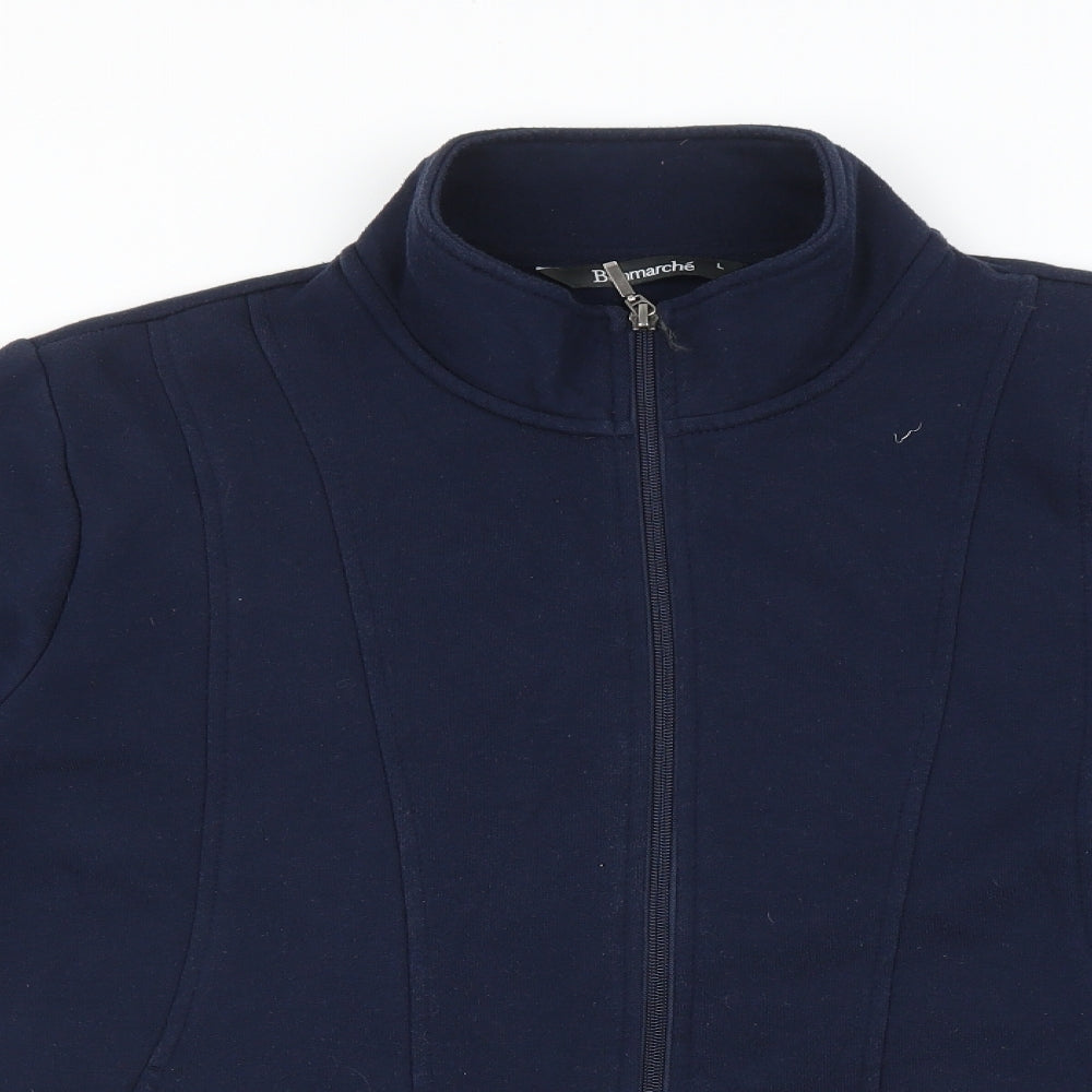 Bonmarché Womens Blue   Full Zip Jumper Size L