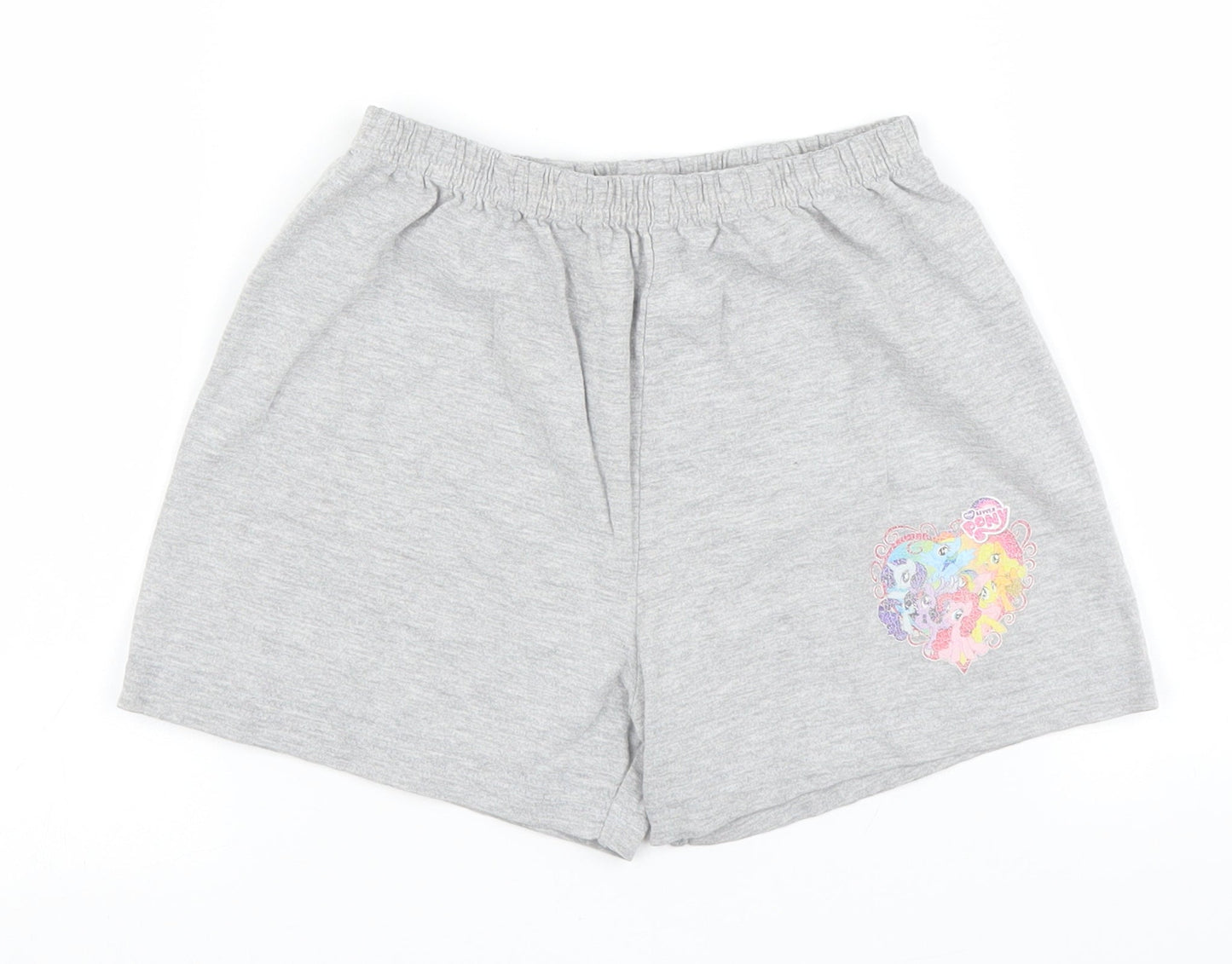 My Little Pony Girls Grey Solid  Top Pyjama Pants Size 7-8 Years