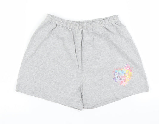 My Little Pony Girls Grey Solid  Top Pyjama Pants Size 7-8 Years