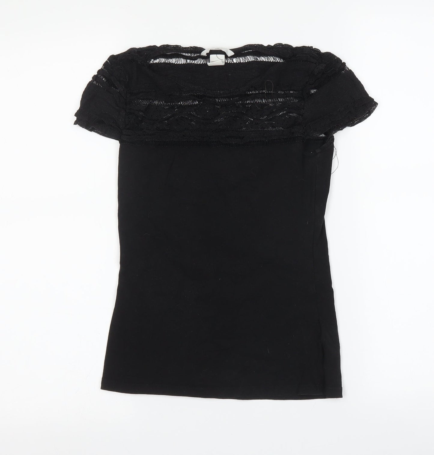 H&M Womens Black   Basic T-Shirt Size XS