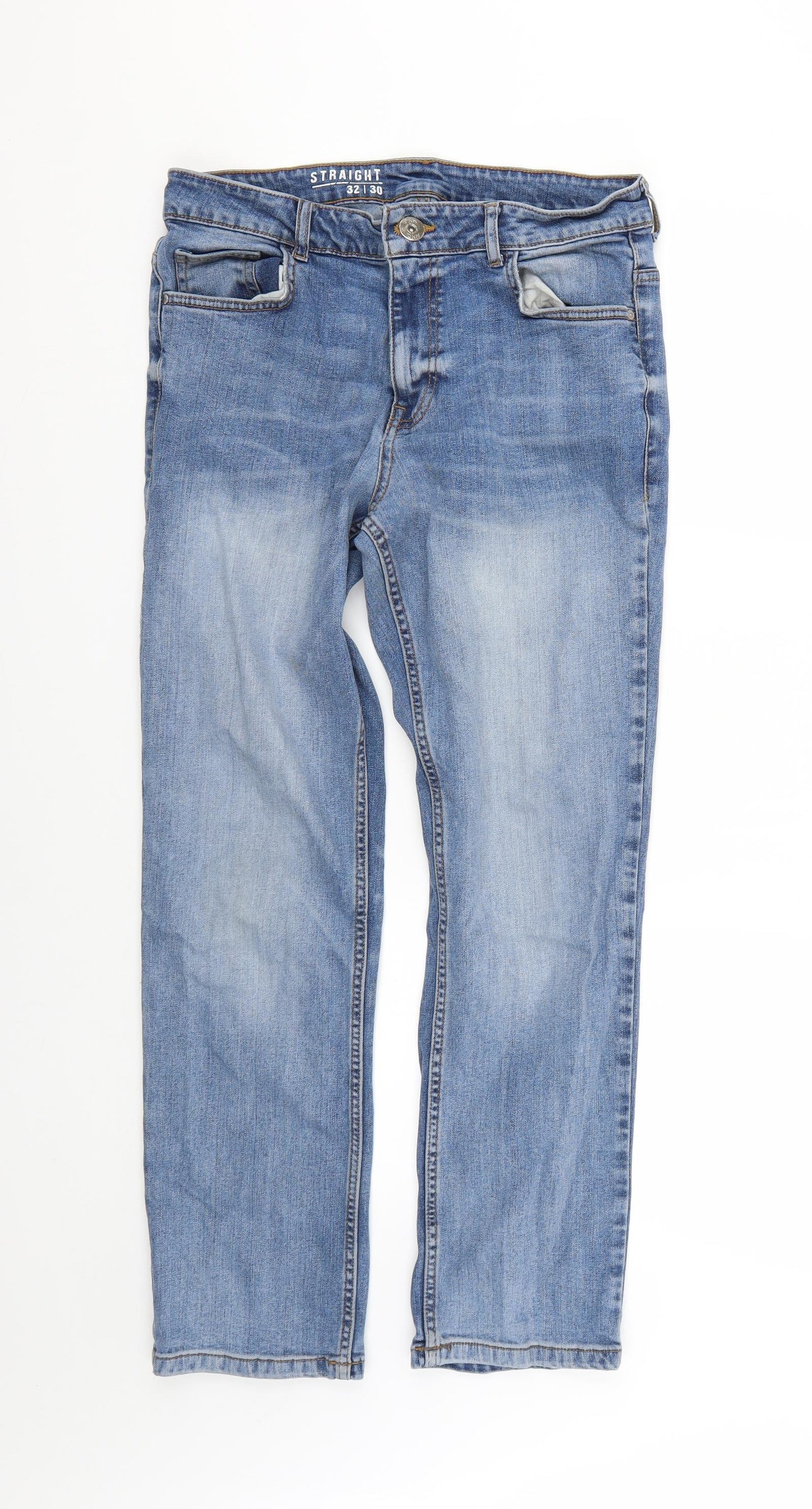 Preworn Mens Blue   Straight Jeans Size 32 L26 in