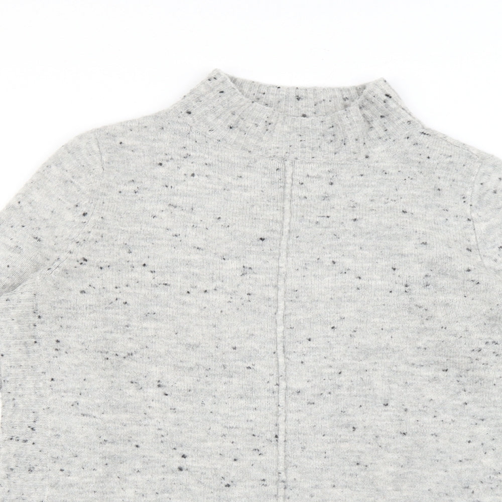 Wallis Womens Grey Polka Dot  Pullover Jumper Size S